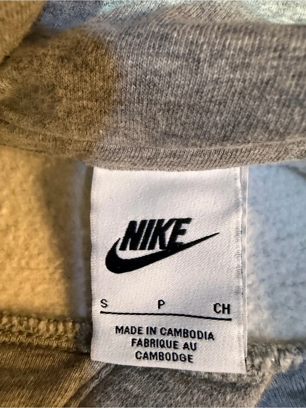 Nike Gray Hoodie with Purple LSU Graphic